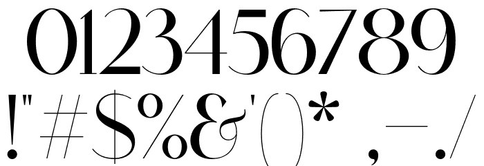 Catchye Demo Font OTHER CHARS