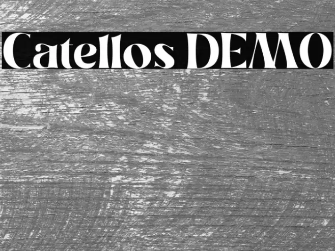 Catellos DEMO Font examples