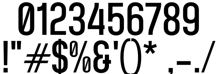 Catenaccio Font OTHER CHARS