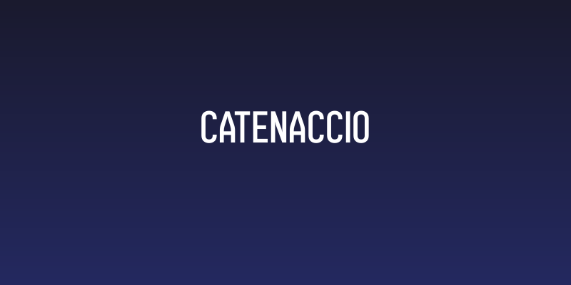 Catenaccio Social Header