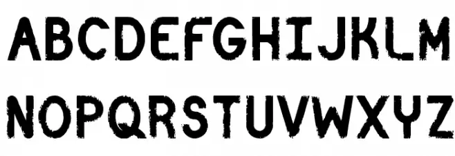 Catenary Stamp Fonte MAIÚSCULAS
