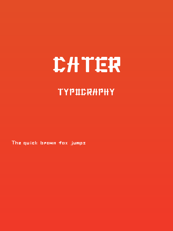 Cater Poster