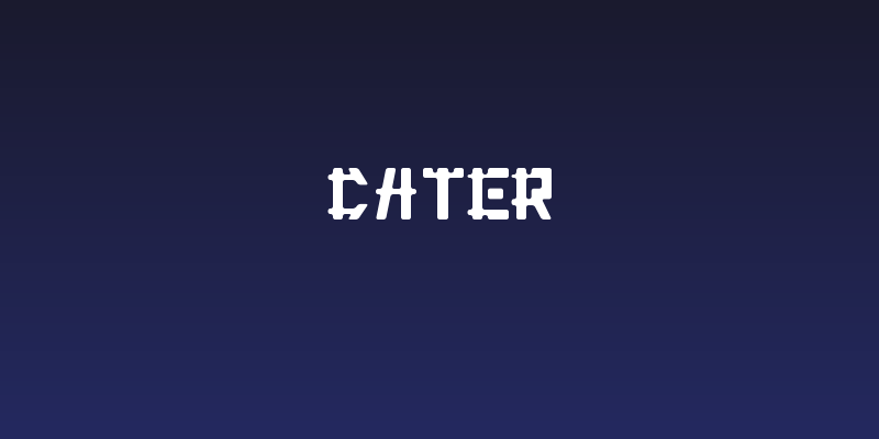 Cater Social Header