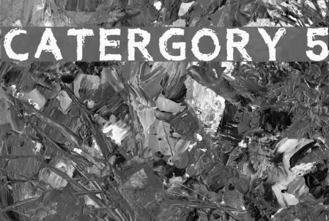 Catergory 5 Font examples