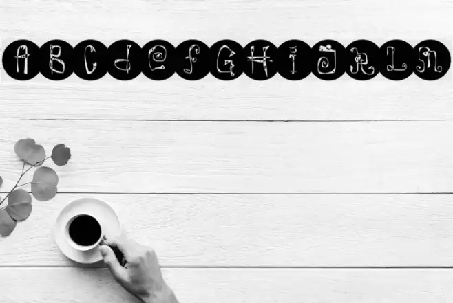 Caterpillar Font examples