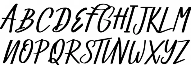 Catetin Regular Script Schriftart Groß