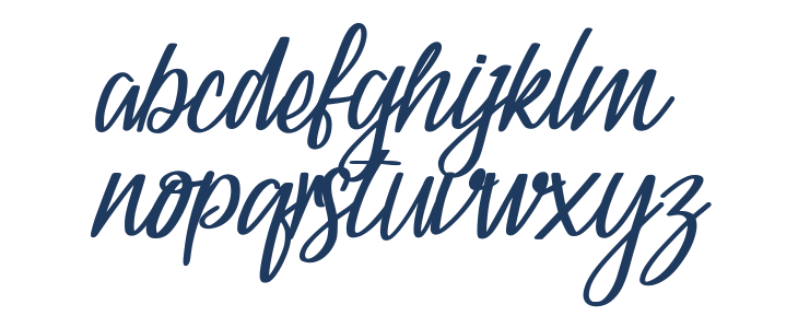 Catetin Regular Script Lowercase