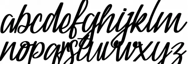 Catetin Regular Script Polices MINUSCULES