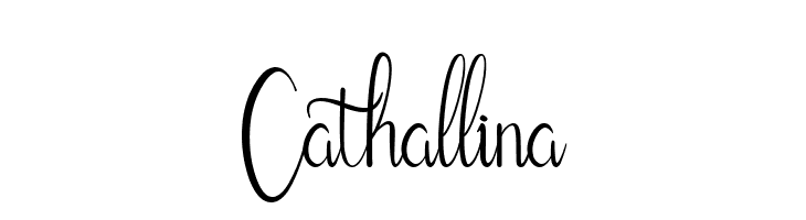 Cathallina  नि: शुल्क फ़ॉन्ट्स डाउनलोड