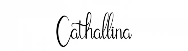Cathallina  नि: शुल्क फ़ॉन्ट्स डाउनलोड