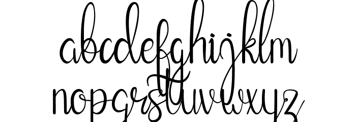 Cathallina Font LOWERCASE
