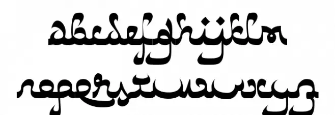 Catharsis Bedouin Schriftart Kleinbuchstaben