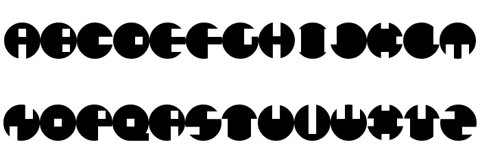 Catharsis Circular Font LOWERCASE