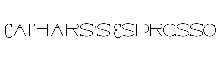 Catharsis Espresso Font