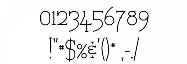 Catharsis Espresso フォント その他の文字