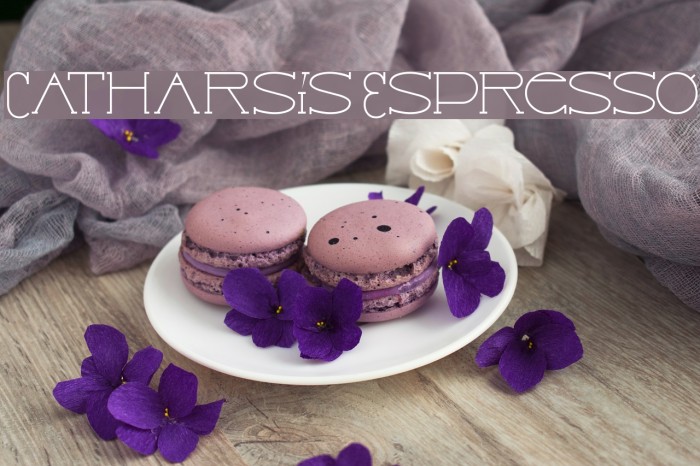 Catharsis Espresso Font examples