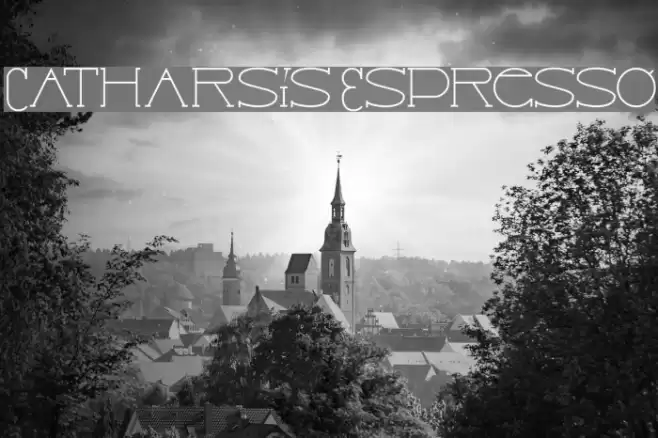 Catharsis Espresso フォント examples