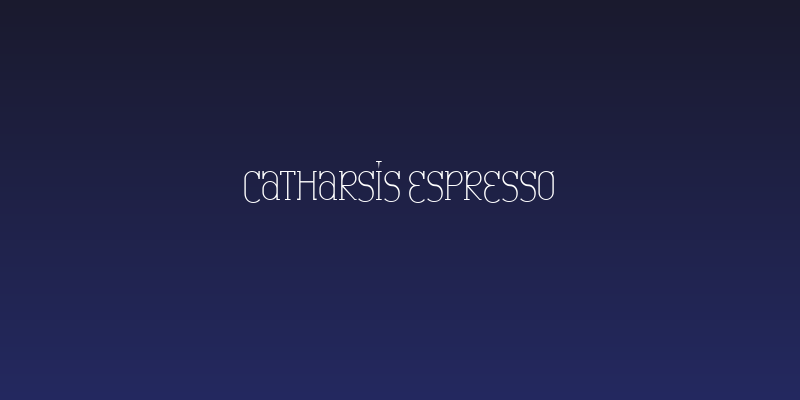 Catharsis Espresso Social Header