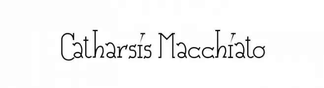 Catharsis Macchiato  免费字体下载