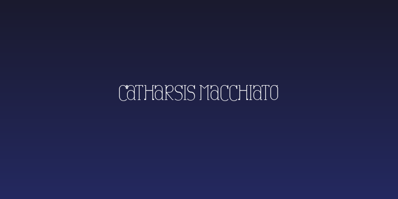 Catharsis Macchiato Social Header