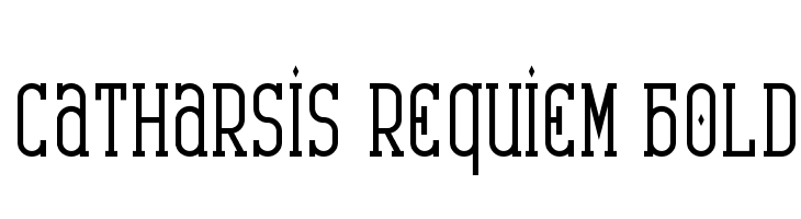 Catharsis Requiem Bold Font
