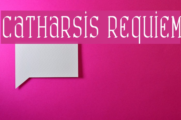 Catharsis Requiem Font examples
