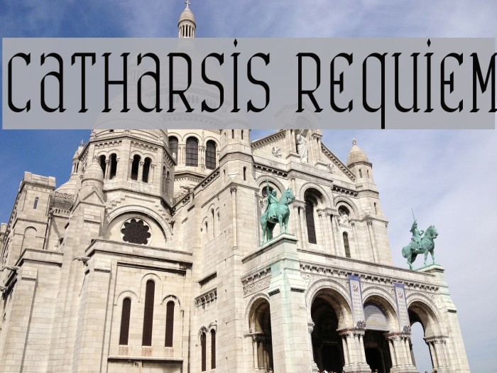 Catharsis Requiem Font examples