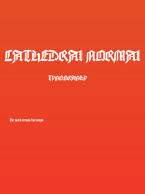 Cathedral Normal Poster