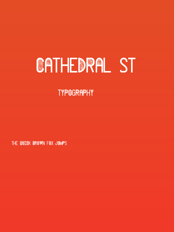 Cathedral St Poster