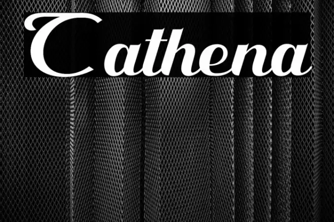 Cathena Font examples