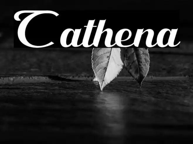 Cathena Font examples