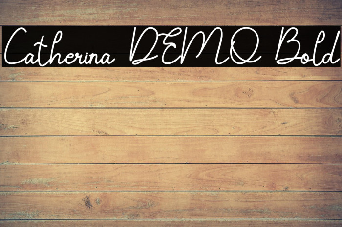 Catherina DEMO Bold Example 1