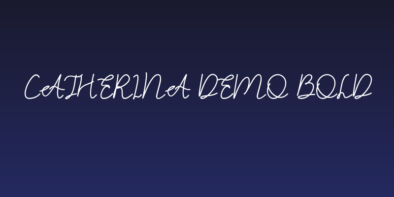 Catherina DEMO Bold Social Header