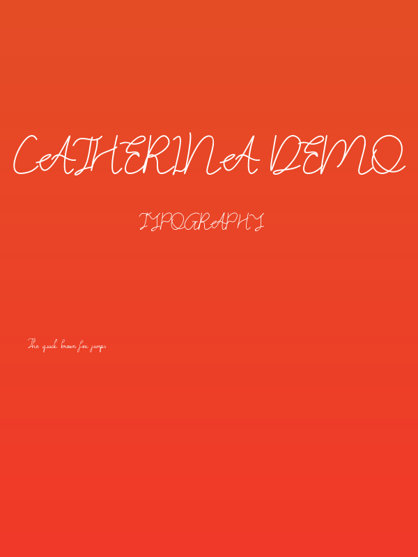 Catherina DEMO Poster