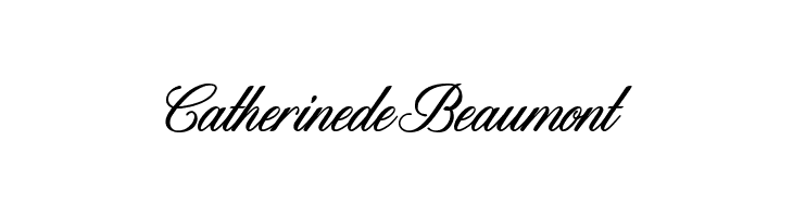 CatherinedeBeaumont Font