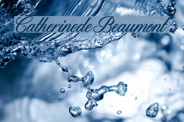 CatherinedeBeaumont Font examples