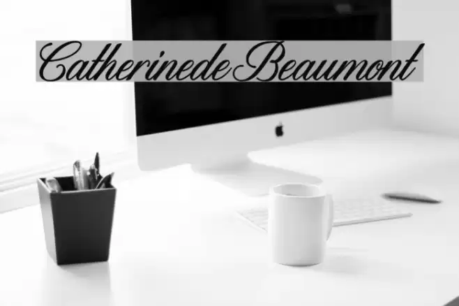 CatherinedeBeaumont Font examples