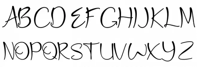 Catheryne Шрифта ВЕРХНИЙ
