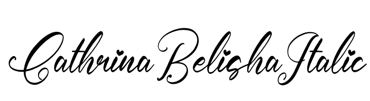Cathrina Belisha Italic  Fuentes Gratis Descargar