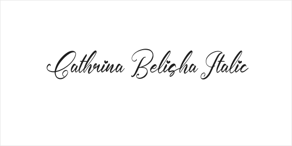 Cathrina Belisha Italic Logo
