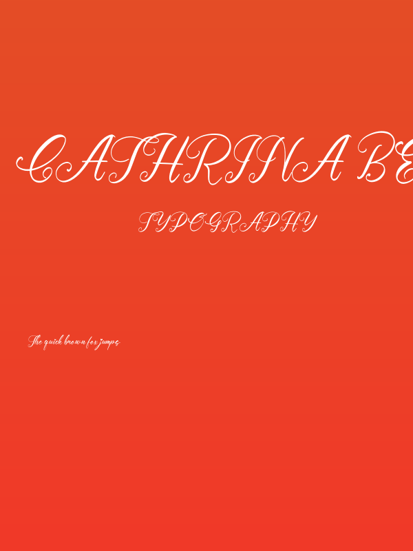 Cathrina Belisha Italic Poster