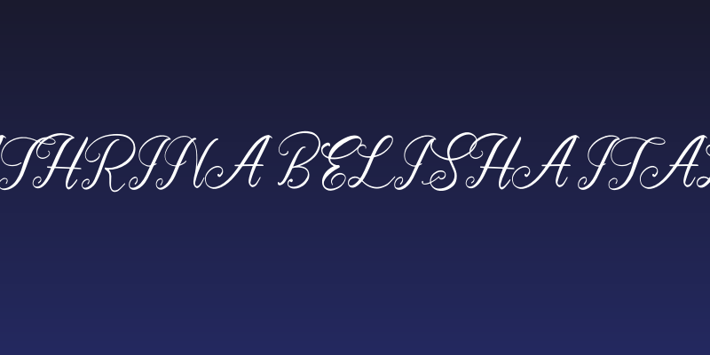 Cathrina Belisha Italic Social Header