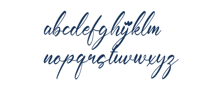 Cathrina Belisha Italic Lowercase
