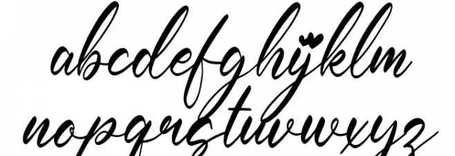 Cathrina Belisha Italic Schriftart Kleinbuchstaben