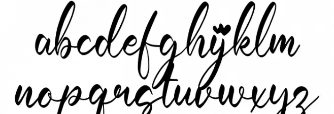 Cathrina Belisha Font LOWERCASE