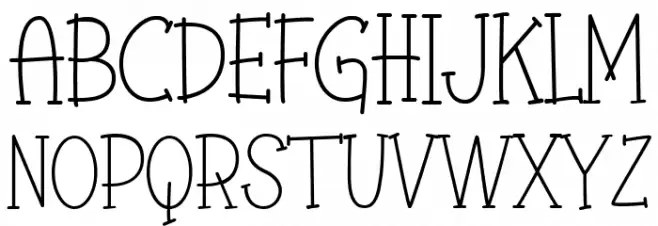 Cathrine Demo 字体 大写