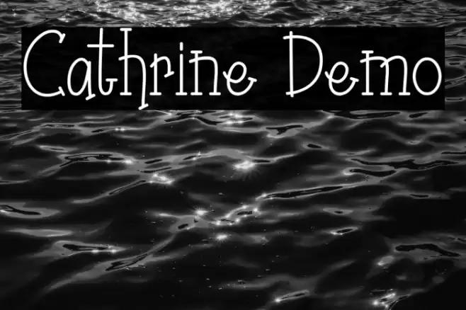 Cathrine Demo Font examples