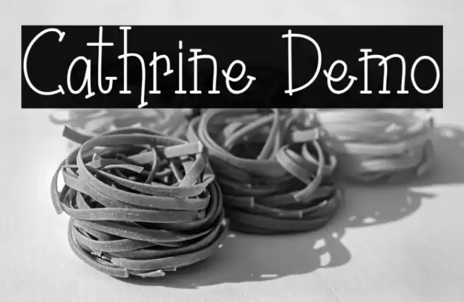 Cathrine Demo Font examples