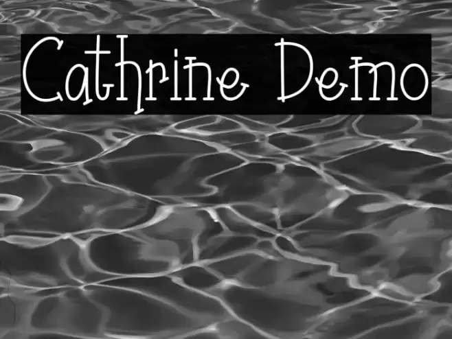 Cathrine Demo Font examples