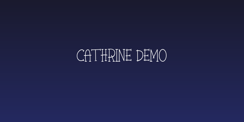 Cathrine Demo Social Header